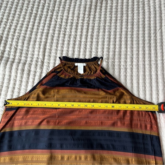 H&M Horizontal Striped Maxi Long Prairie Dress - Picture 6 of 9